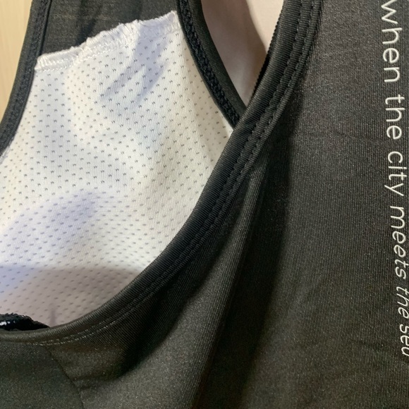 UPF 50 City Sea Ombre 2-pc swimsuit Rashguard top • Aqua athletic bra - Picture 6 of 16